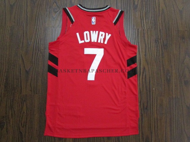 Maillot Authentique Toronto Raptors Lowry 2017-18 Rouge